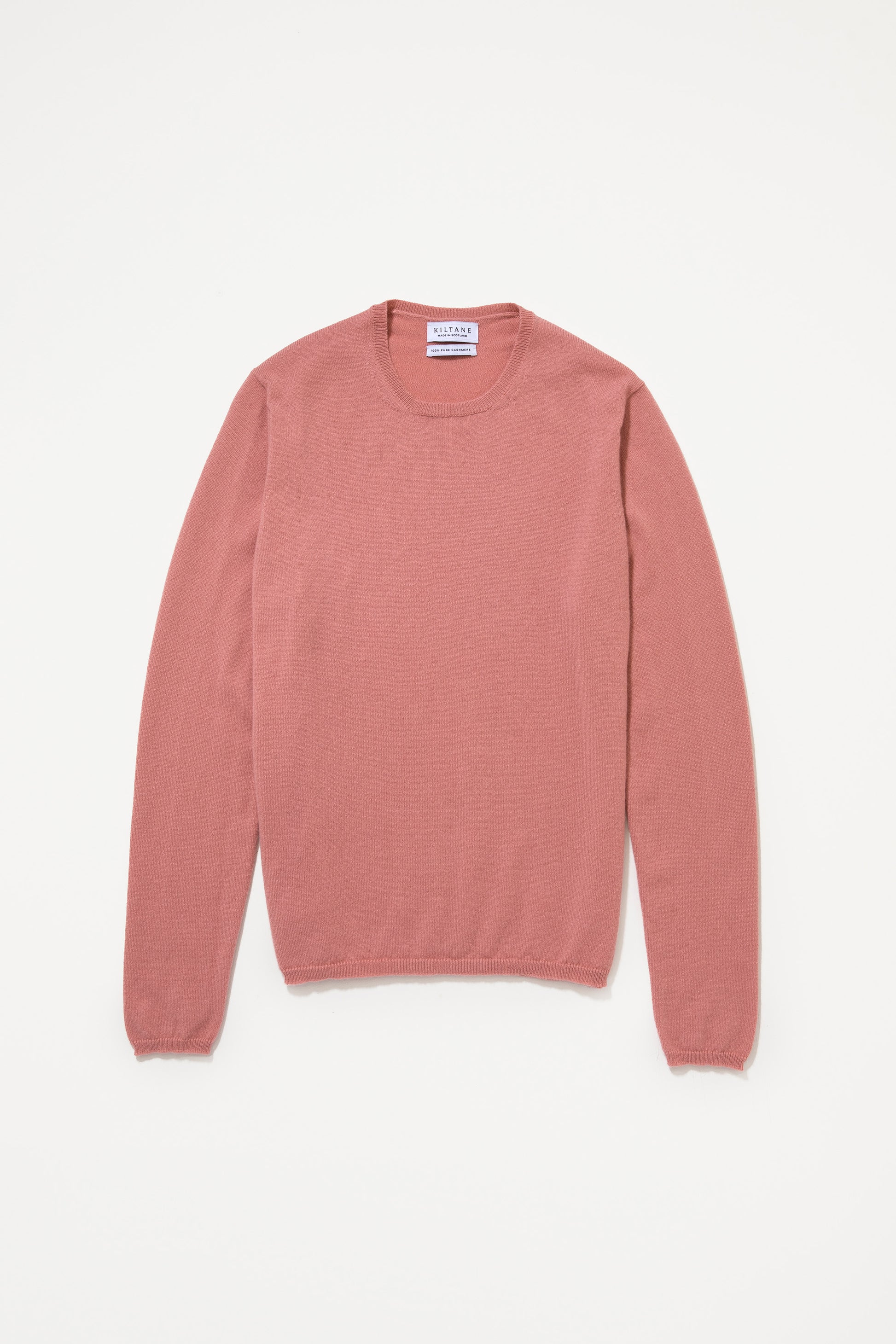Dusky Pink Cashmere Crew Neck Sweater