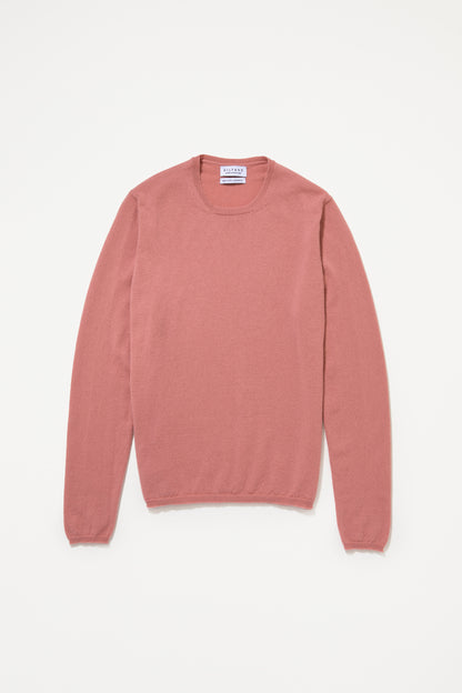 Dusky Pink Cashmere Crew Neck Sweater