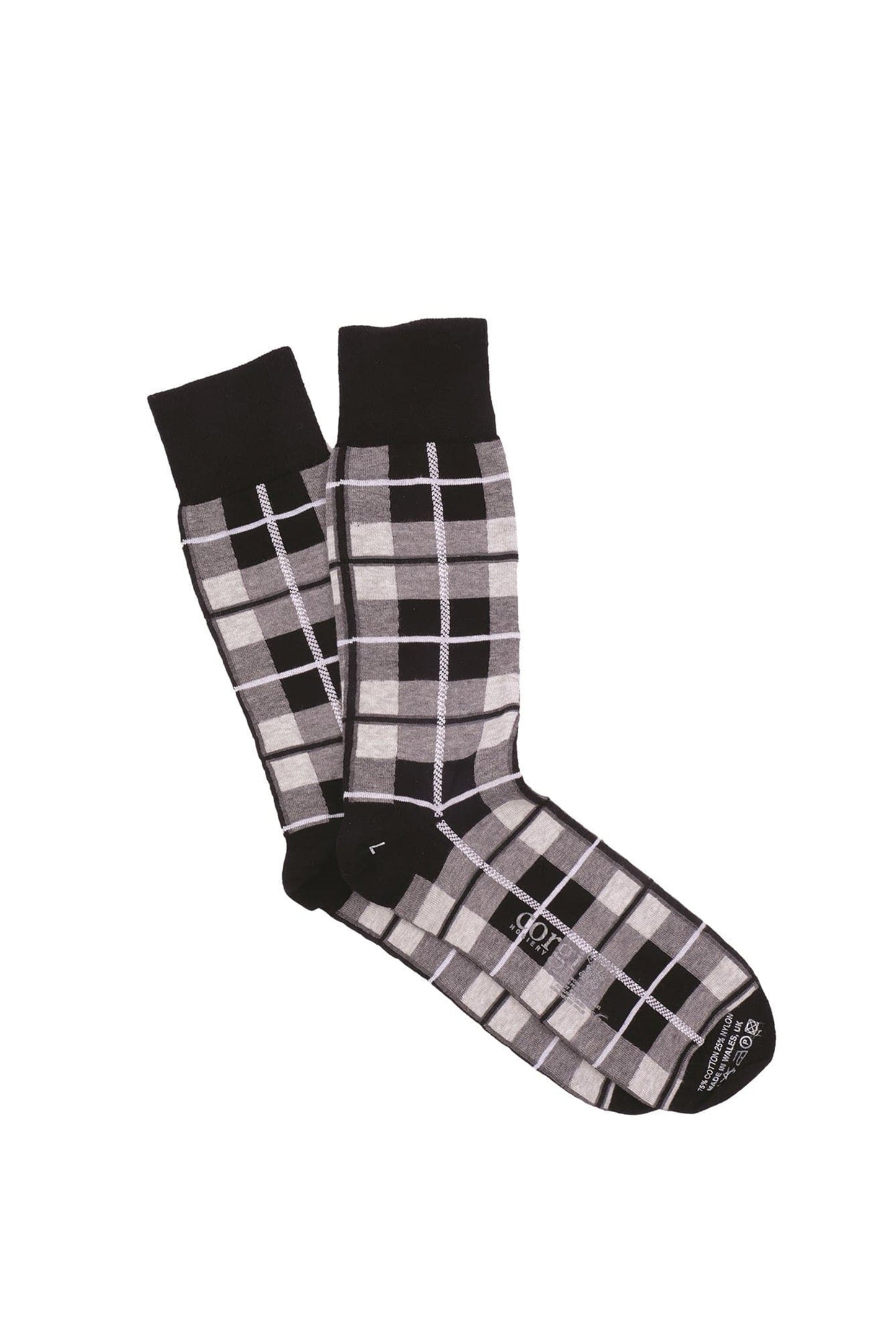 Men's Cotton Socks - Grey Douglas