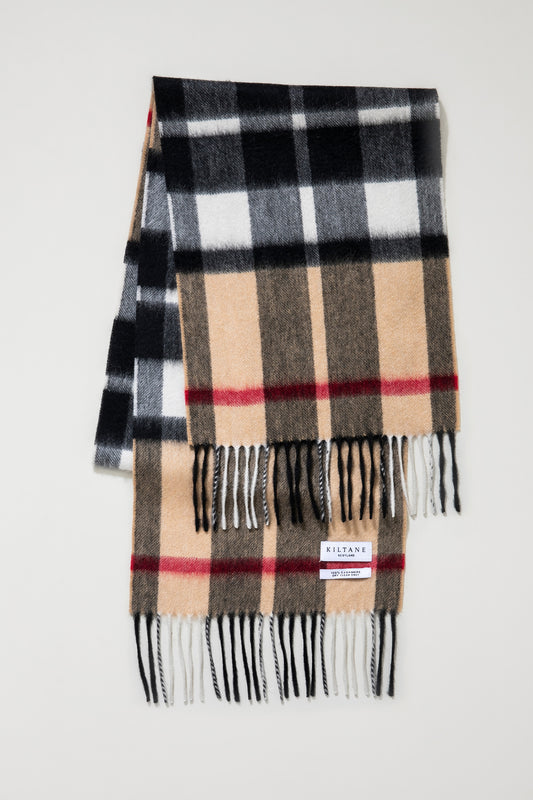 Made in Scotland Exploded Camel Thompson Cashmere Scarf