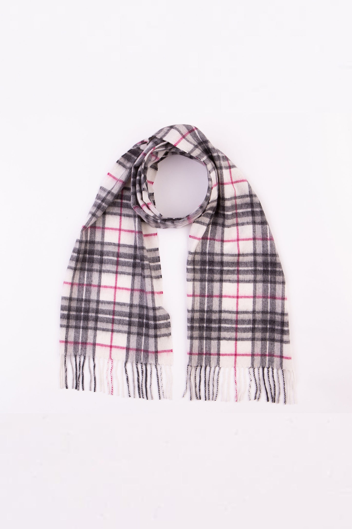 Scotty Thompson Cashmere Scarf - White