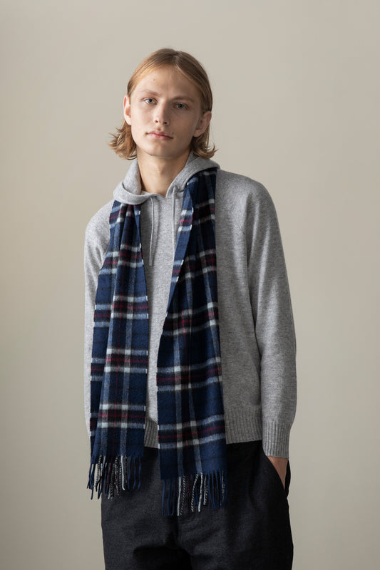 Scotty Thompson Cashmere Scarf - Navy