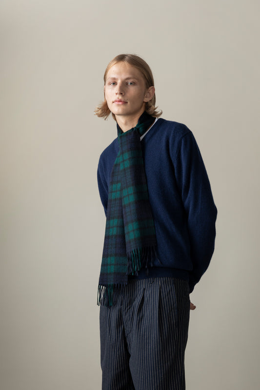 Heritage Tartan Cashmere Scarf - Blackwatch