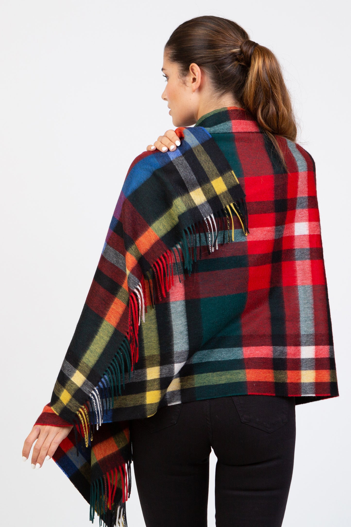 Heritage Tartan Cashmere Stole - Exploded Royal Stewart