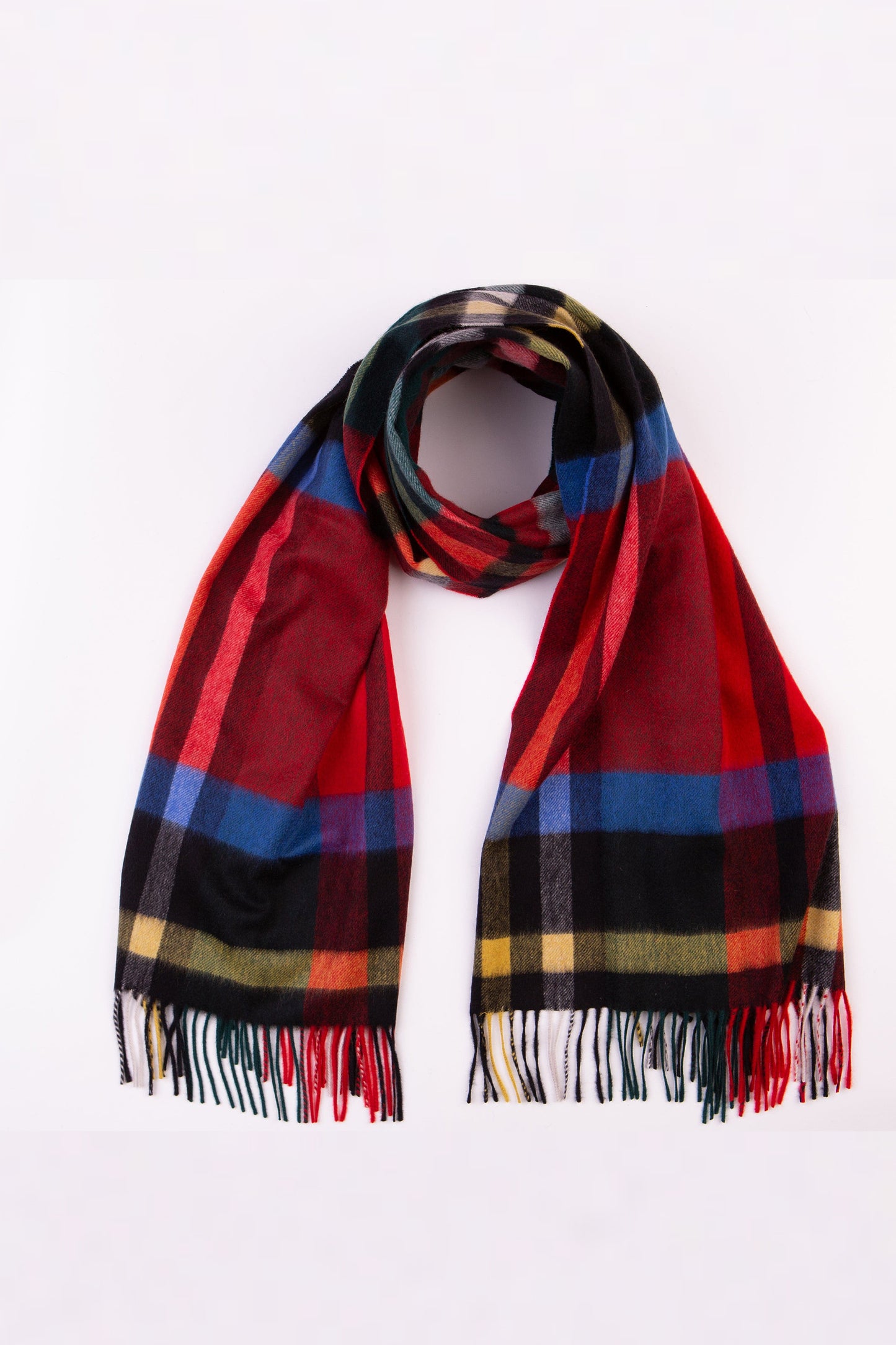 Heritage Tartan Cashmere Stole - Exploded Royal Stewart