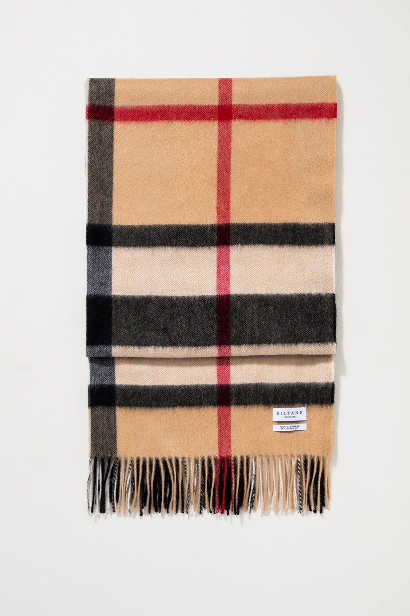 Exploded Camel Thompson Cashmere Stole – Kiltane