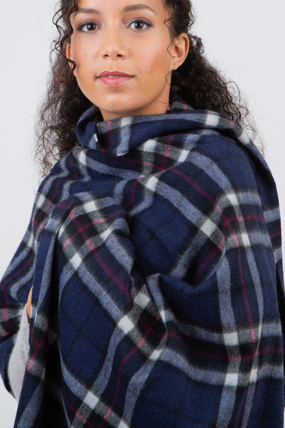Cashmere Stole - Navy Scotty Thompson