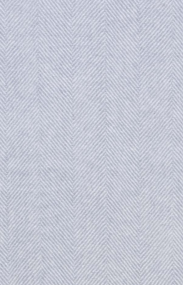 Herringbone Lambswool Throw - Lulworth Blue