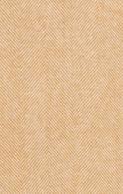 Herringbone Lambswool Throw - Amber Gold