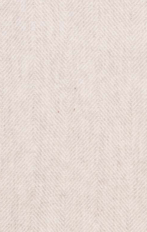 Herringbone Lambswool Throw - Sand