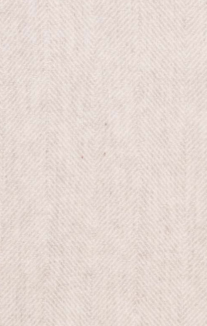 Herringbone Lambswool Throw - Sand
