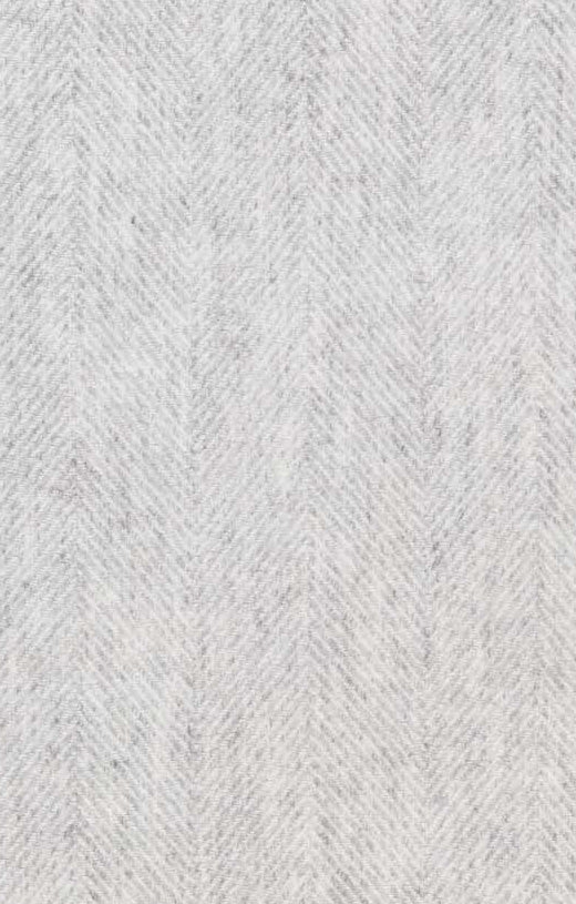 Herringbone Lambswool Throw - Silver Grey