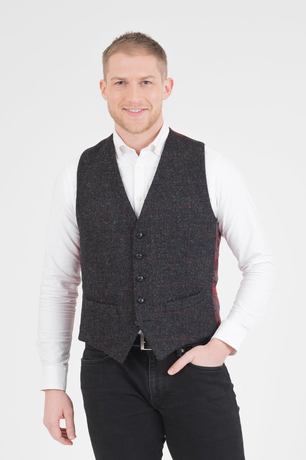 The Oir Waistcoat - Red