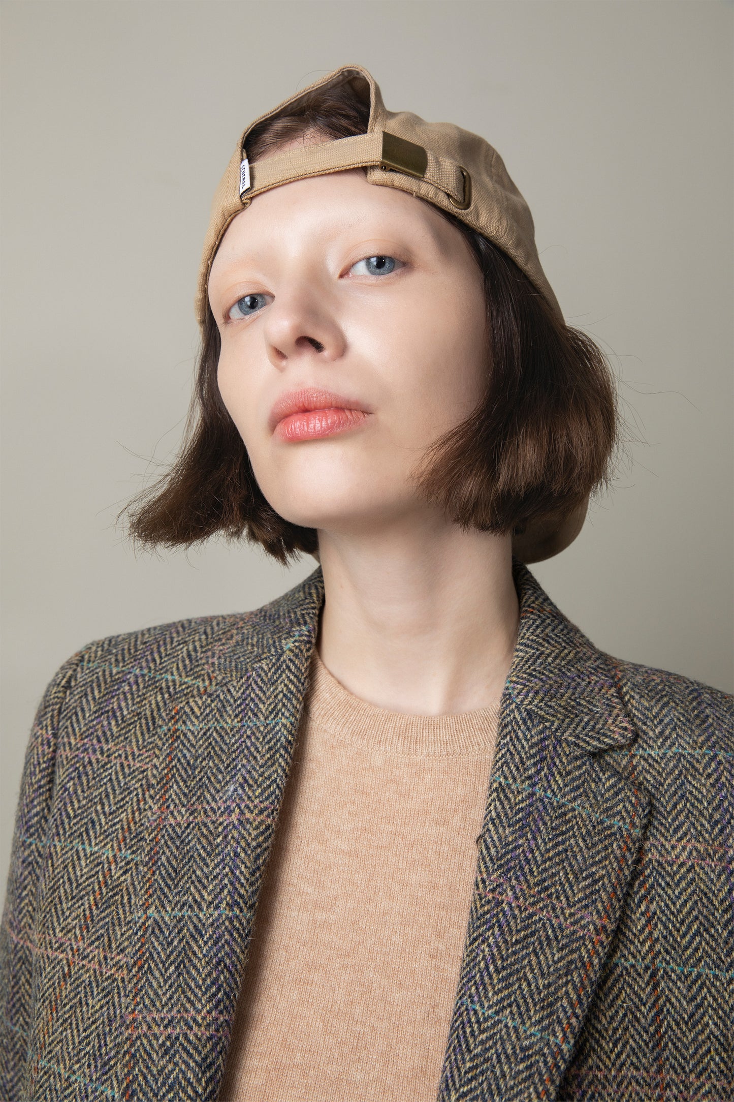 Women's Harris Tweed Janice Blazer - Natural Check