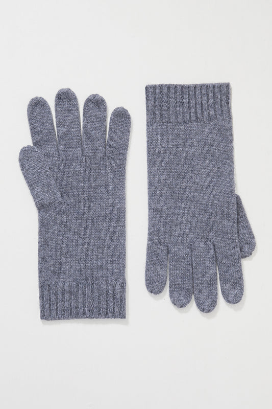 Men's Cashmere Plain Gloves - Derby Grey