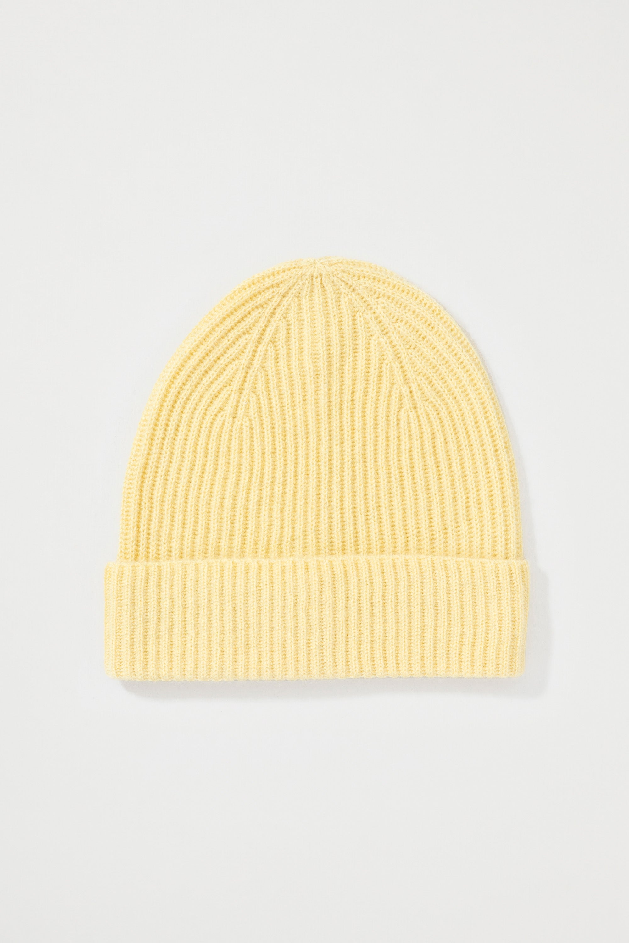 Women's Yellow Wool Cashmere Newsboy Winter Hat - Fringe Beanie Cap