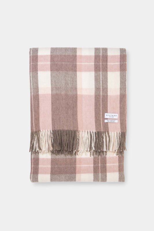 Lambswool Throw - Cameo Check