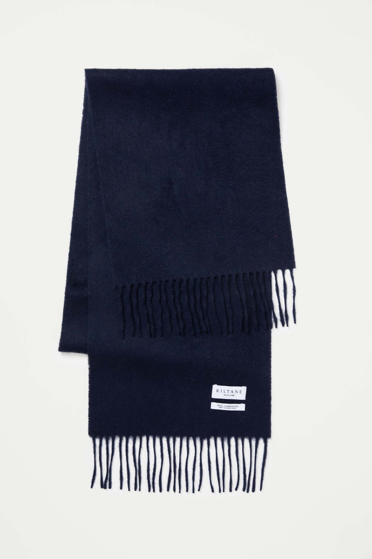 Solid Lambswool Scarf - Dark Navy