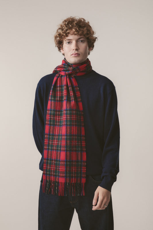 Heritage Tartan Lambswool Scarf - Official Royal Stewart