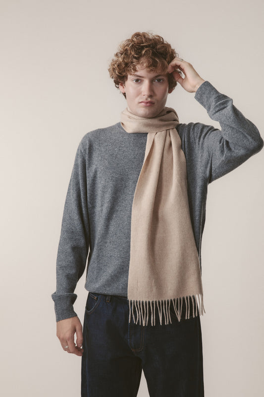 Solid Lambswool Scarf - Vicuna