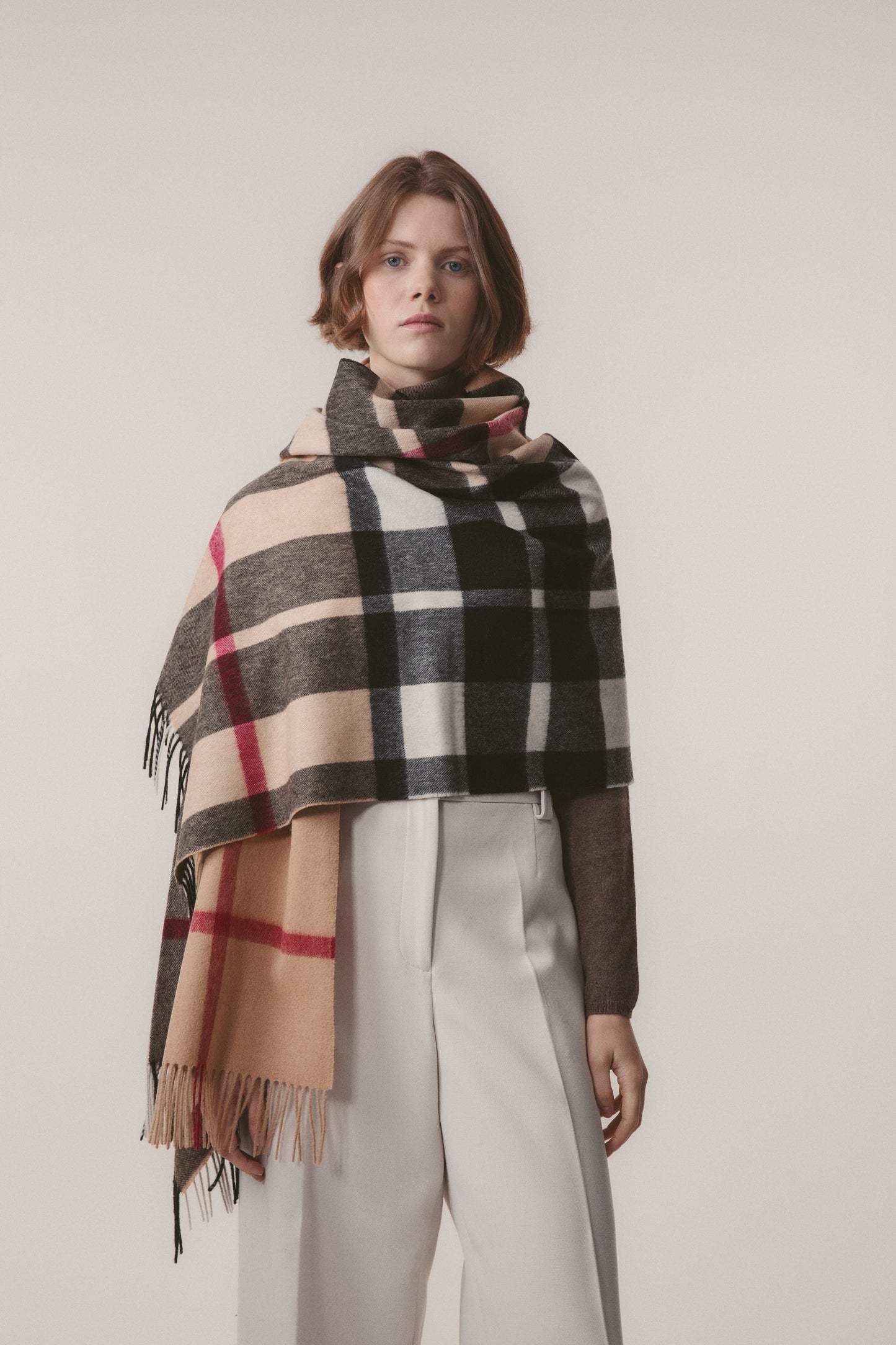 Exploded Camel Thompson Lambswool Stole