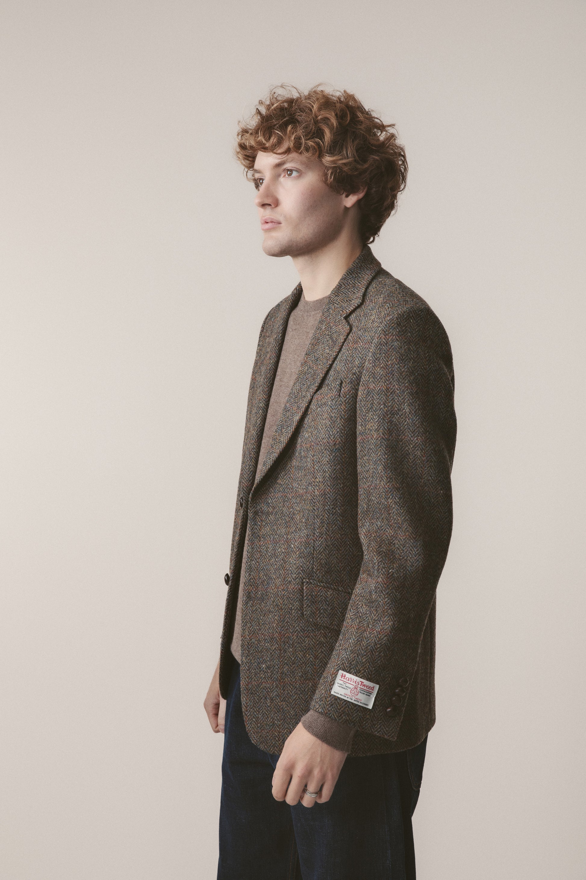 Men's Harris Tweed Finlay Jacket - Brown Check – Kiltane