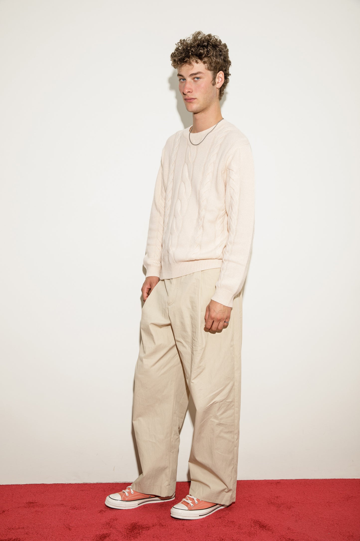 Canongate Cable Cashmere Jumper - Cream