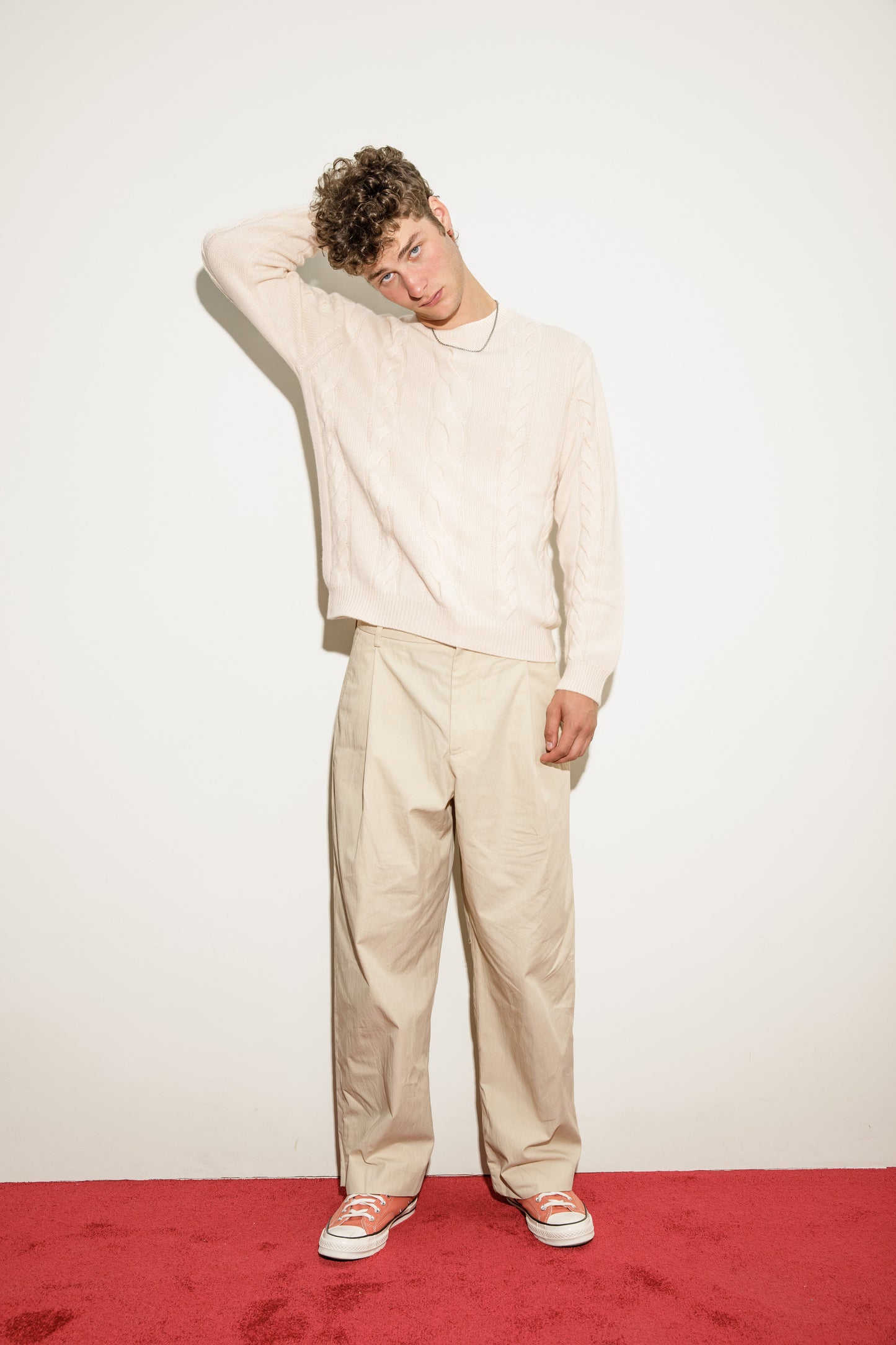 Canongate Cable Cashmere Jumper - Cream