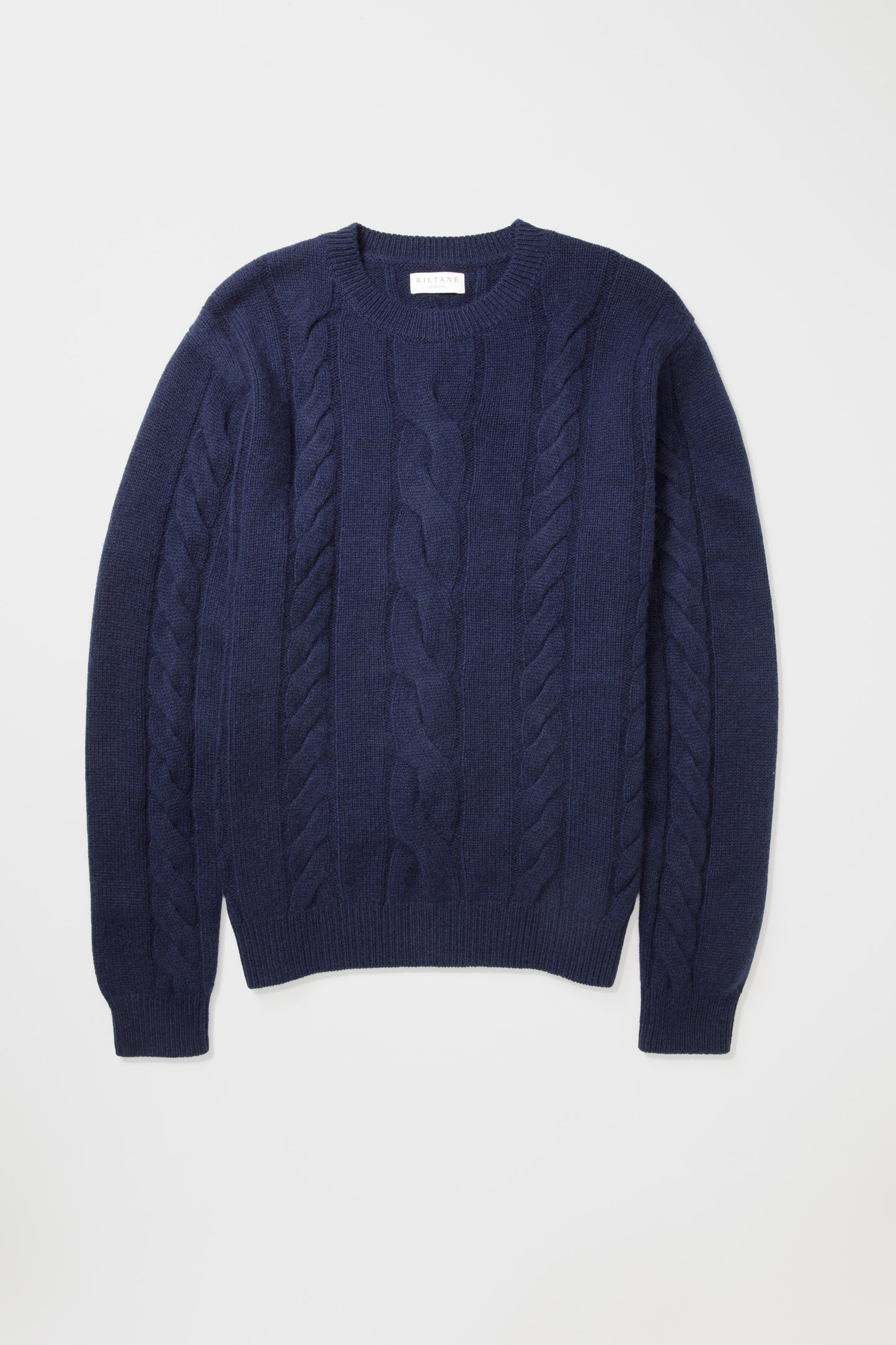 Canongate Cable Cashmere Jumper - Navy