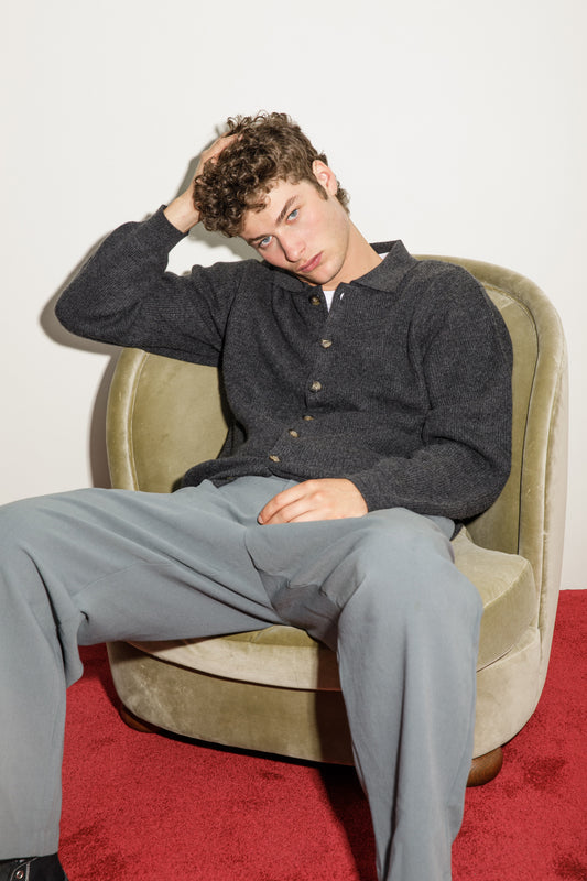 Waverley Cashmere Jacket - Charcoal