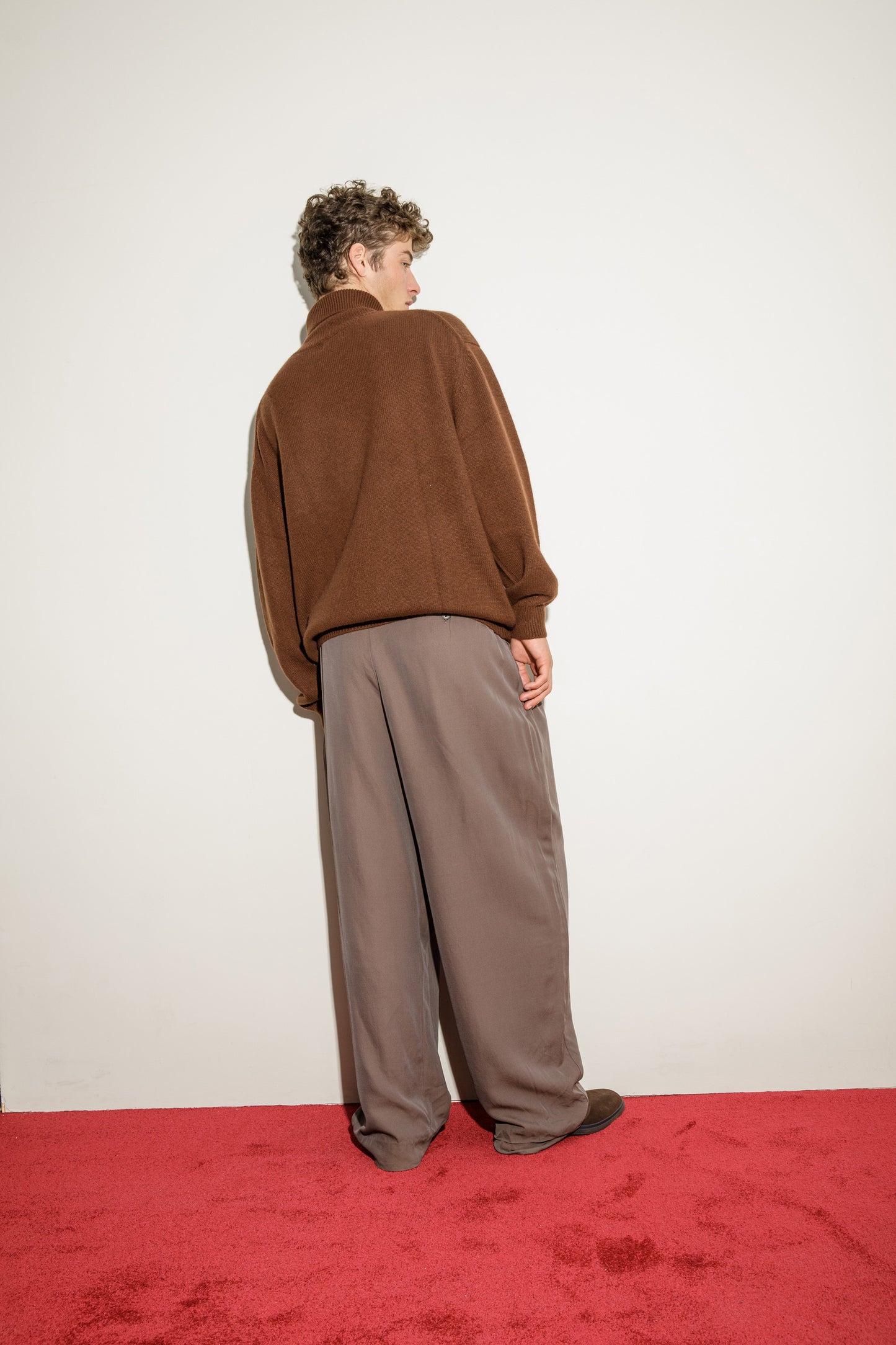 Hamilton Cashmere Roll Neck Jumper - Coco