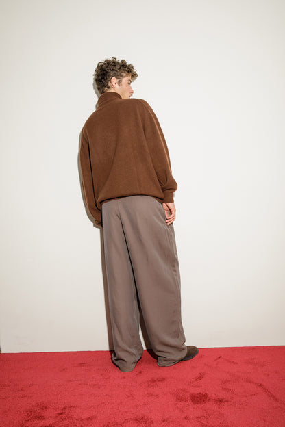 Hamilton Cashmere Roll Neck Jumper - Coco