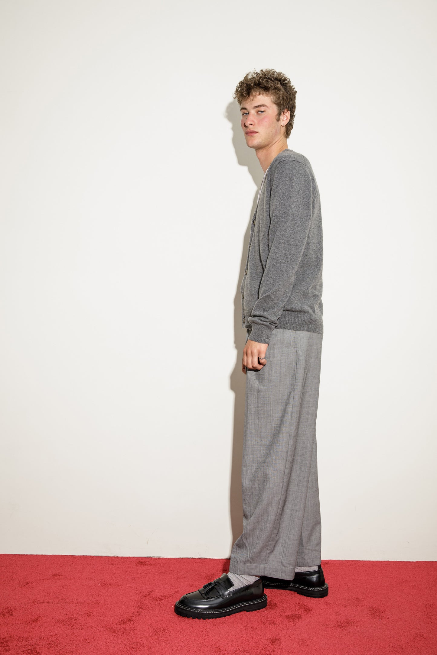 Drummond Cashmere Cardigan - Grey