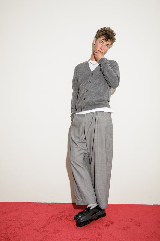 Drummond Cashmere Cardigan - Grey