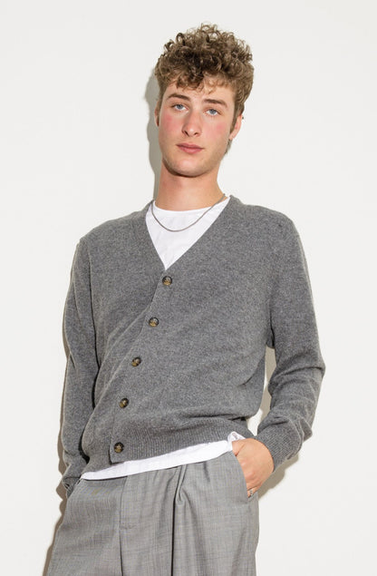 Drummond Cashmere Cardigan - Grey