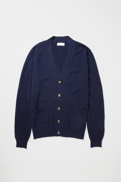 Drummond Cashmere Cardigan - Navy