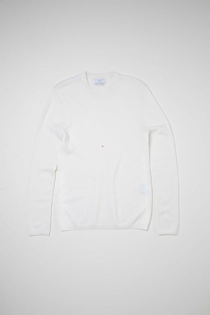 Women's Cashmere Crew Neck Jumper - Soft White