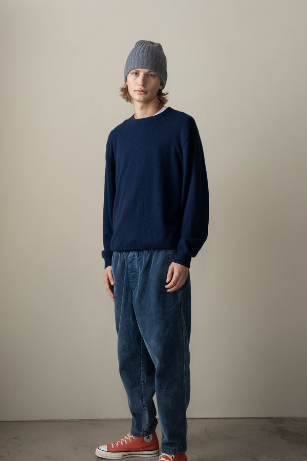 Men's Cashmere Crew Neck Jumper - Cosmos