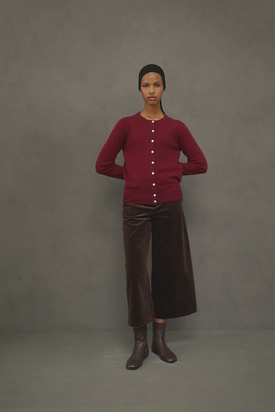 Women’s Morningside Cashmere Cardigan - Burgundy