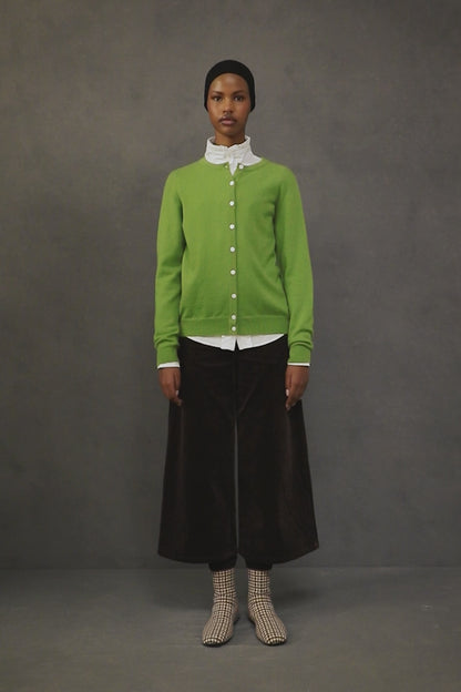 Women’s Morningside Cashmere Cardigan - Nettle Green