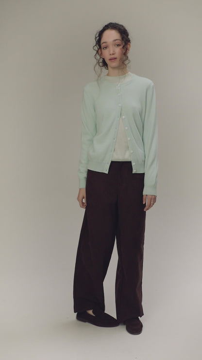 Women's Morningside Cashmere Cardigan - Jelly Mint