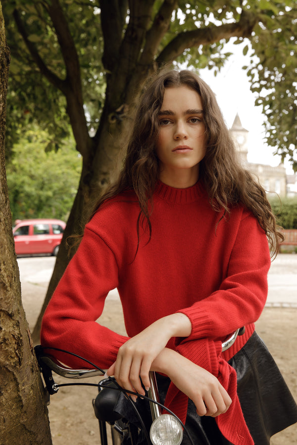 Raeburn Cashmere Jumper - Red