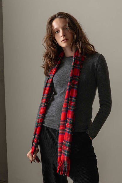 Made In Scotland Heritage Cashmere Scarf - Official Royal Stewart