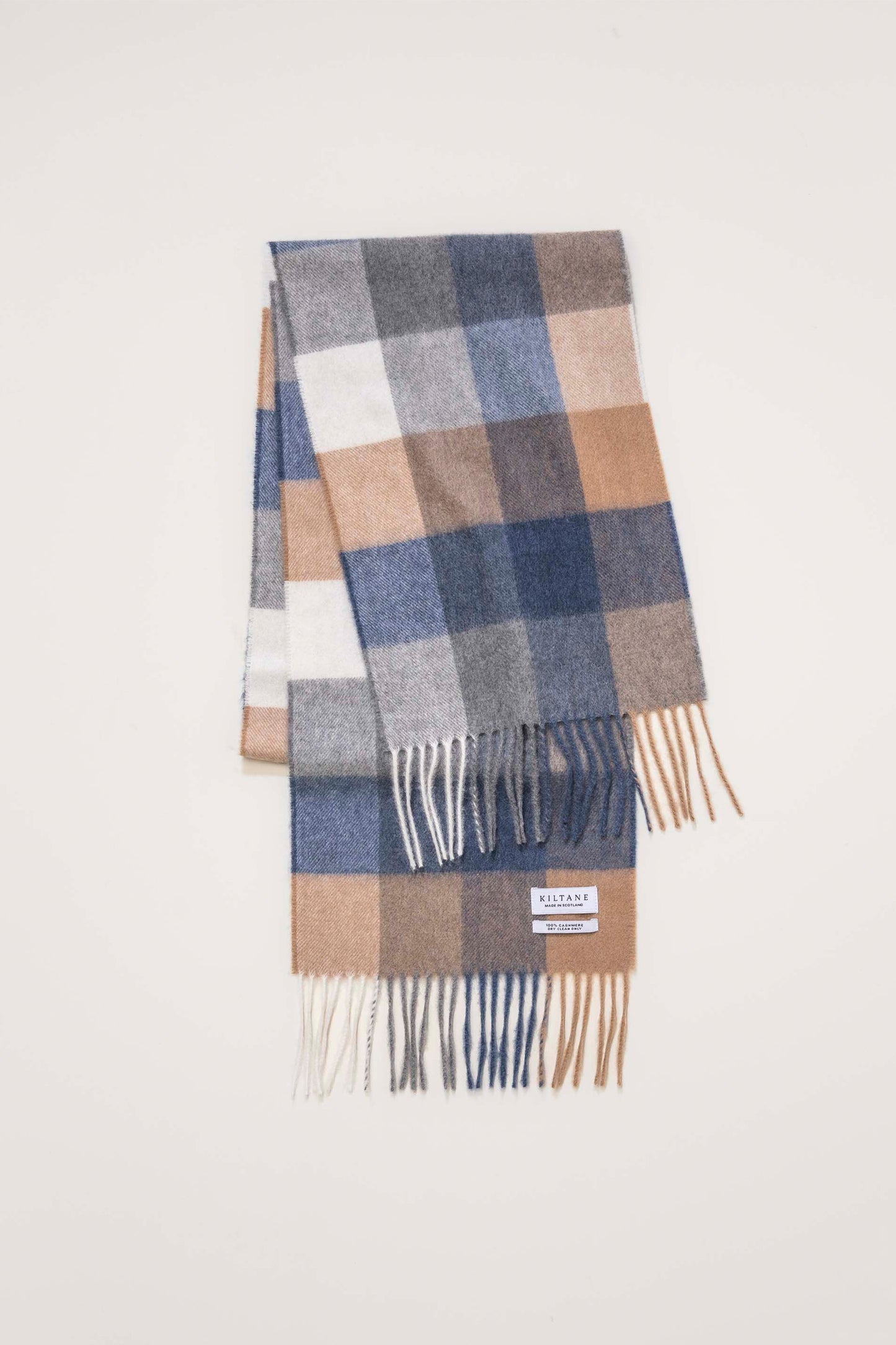 Made In Scotland 5 Square Cashmere Scarf - Sandwood Armada