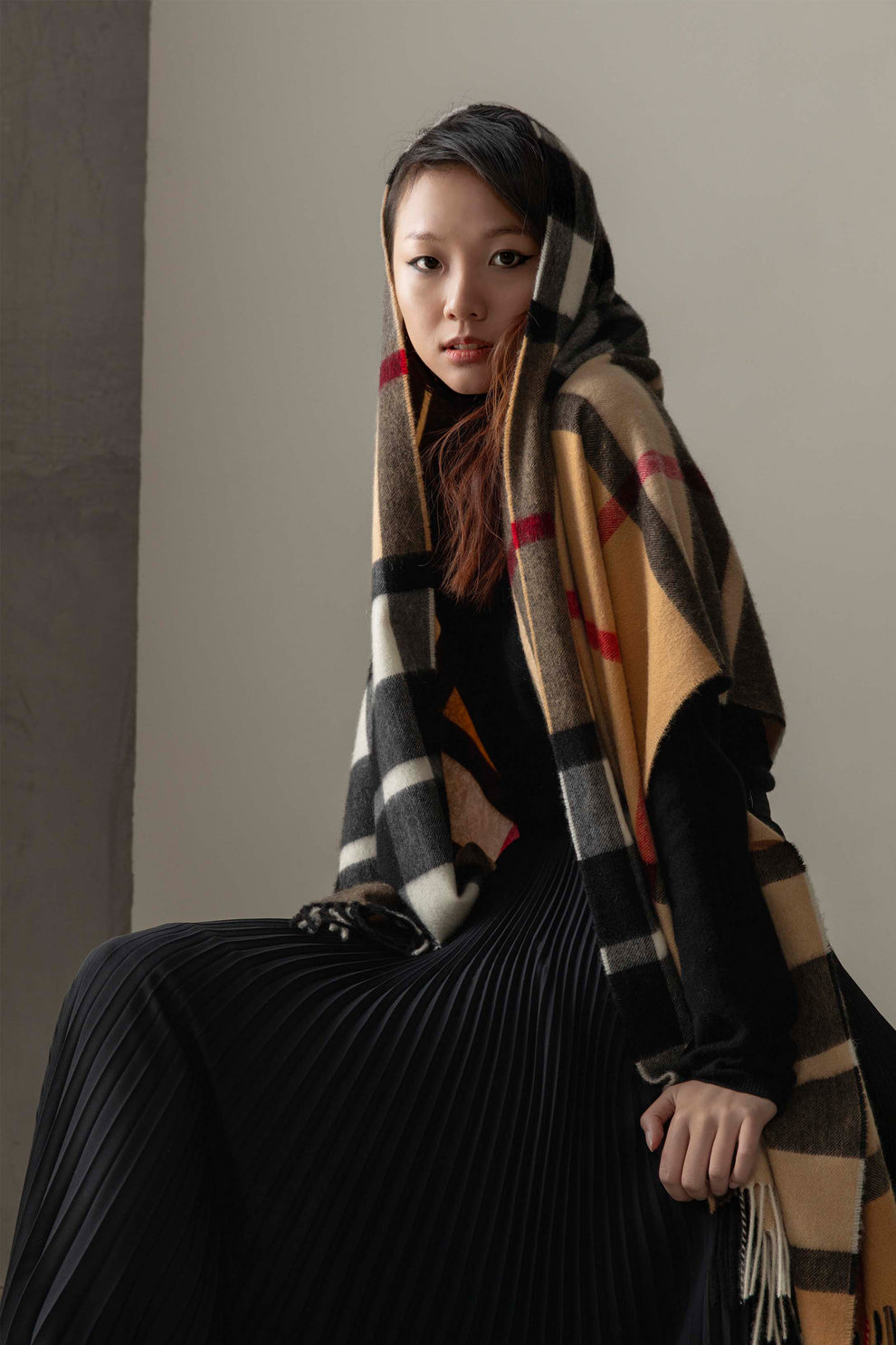 Made In Scotland Exploded Camel Thompson Cashmere Stole – Kiltane