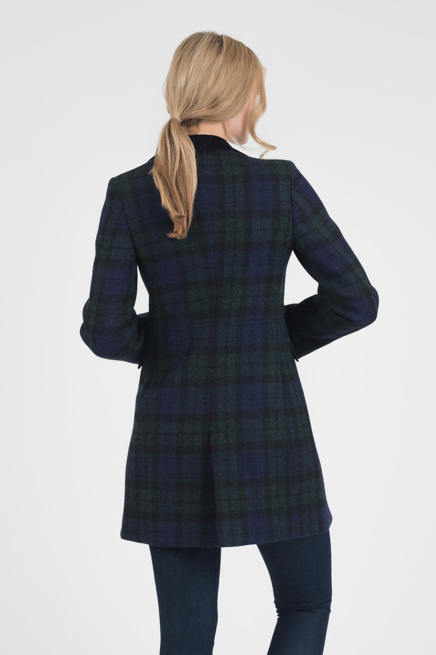 Women's Harris Tweed Tori Coat - Blackwatch