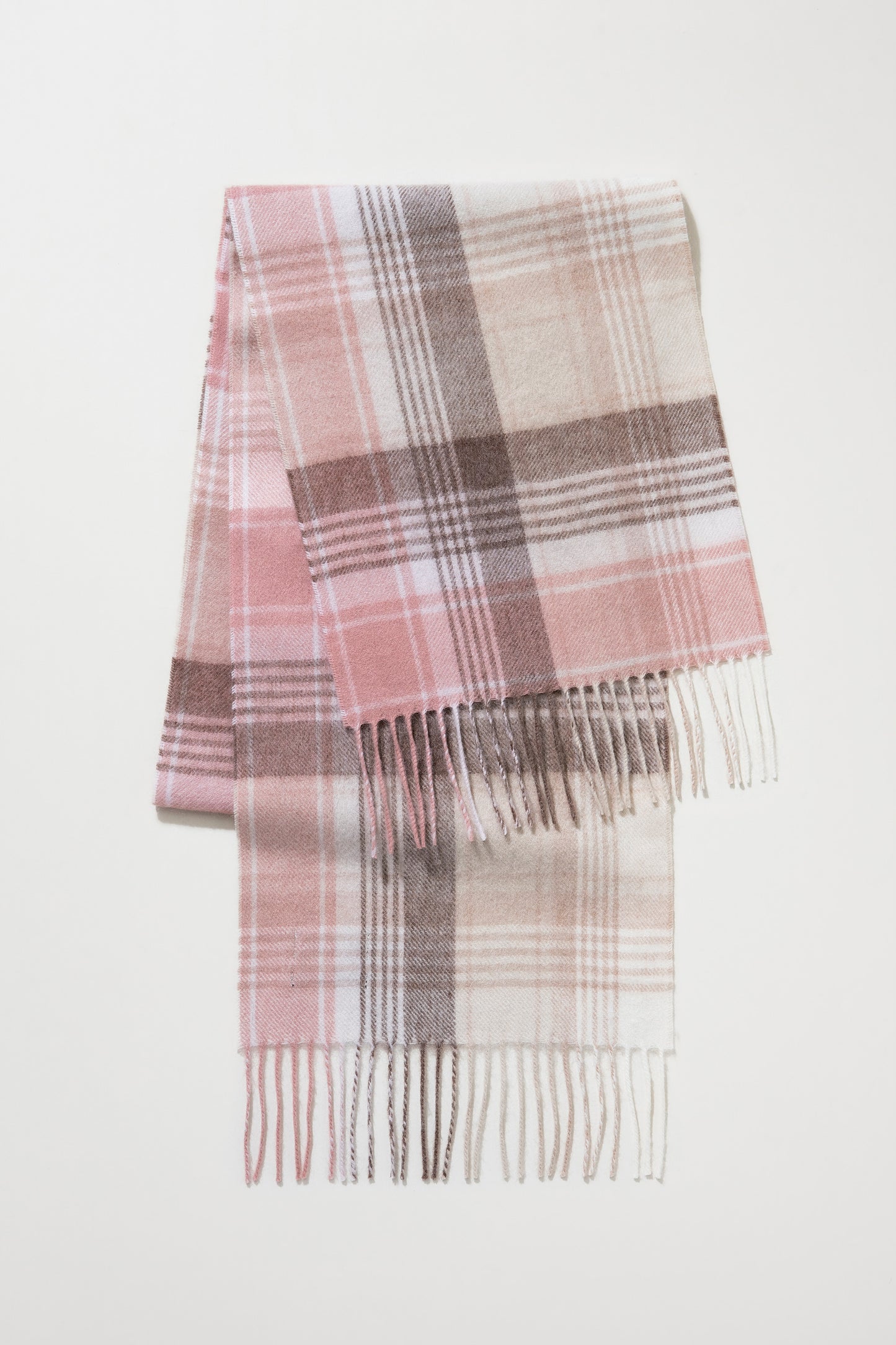Repeat Edge Lambswool Scarf - Natural