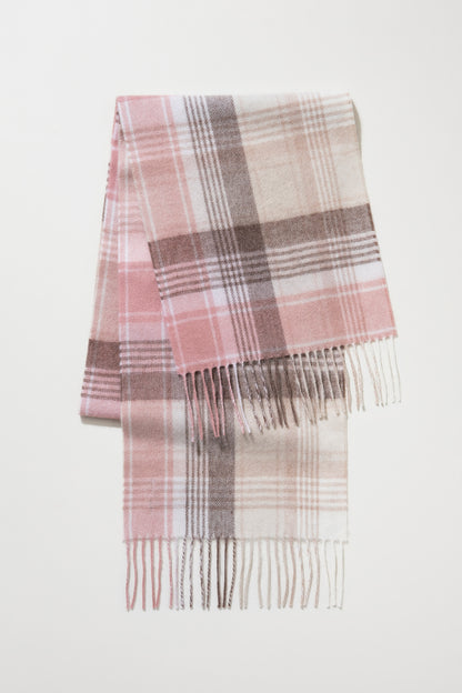 Repeat Edge Lambswool Scarf - Natural