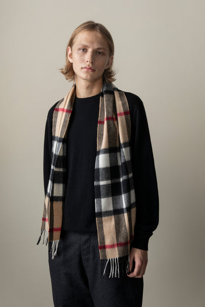 Exploded Camel Thompson Lambswool Scarf