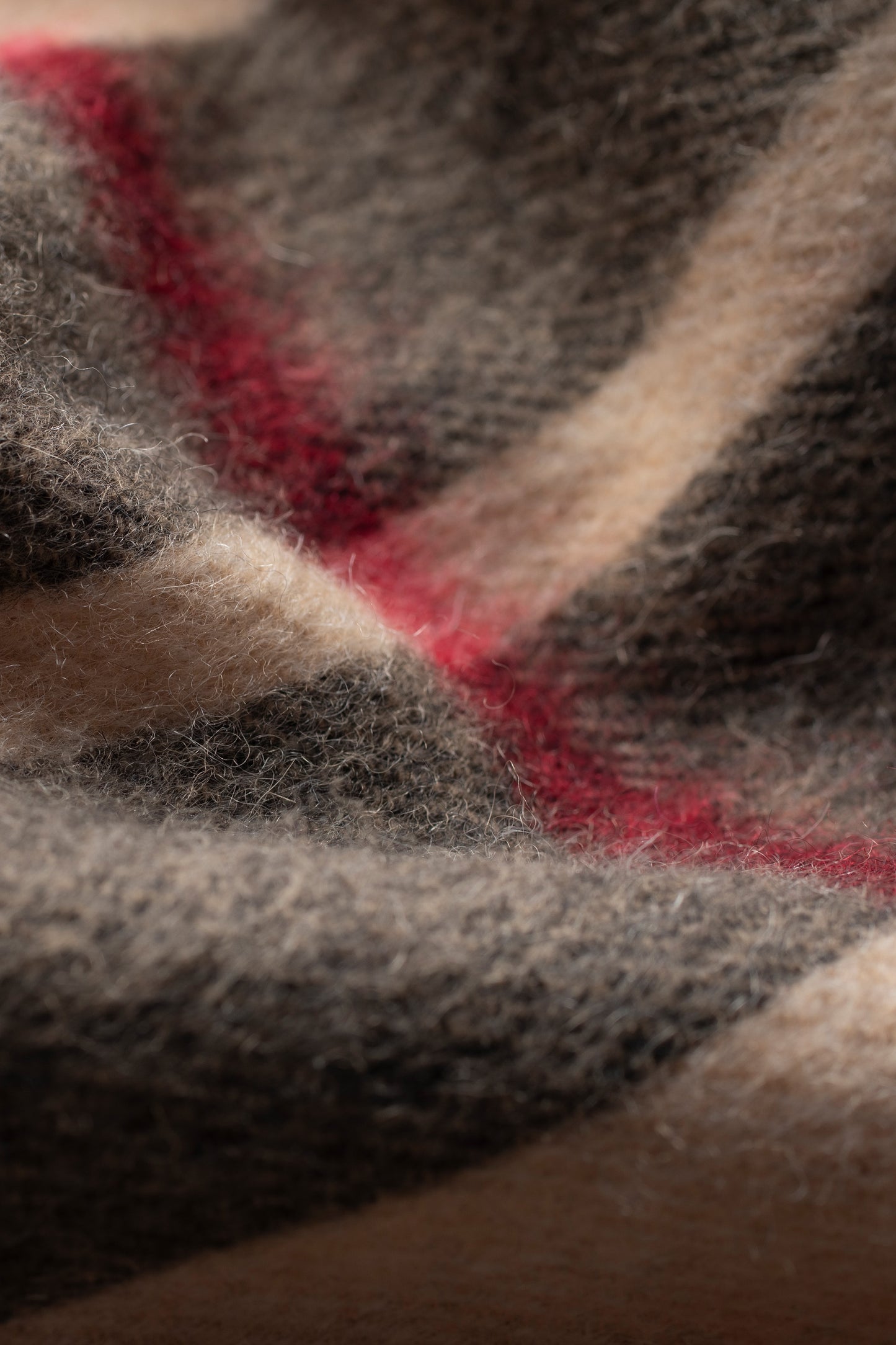 Exploded Camel Thompson Lambswool Scarf